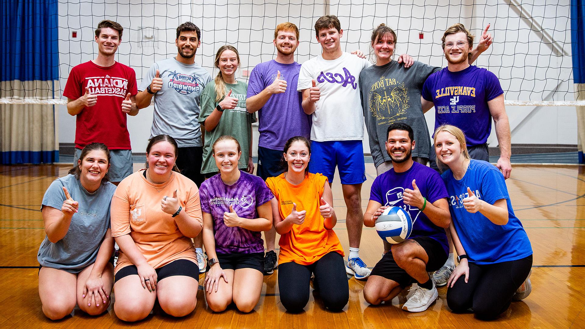 Fitness Center students giving thumbs up